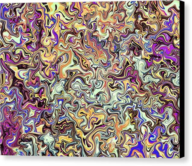 Cloud 9 – visionary abstract fractal print by Patrick Zion, black edge version featuring vibrant flowing geometry that evokes a sense of serenity and elevated consciousness.