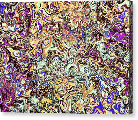 Cloud 9 – visionary abstract fractal print by Patrick Zion, mirrored edge version reflecting vibrant flowing geometry that evokes serenity and higher consciousness.
