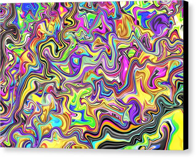 From the Streets – psychedelic urban fractal art by Patrick Zion, black edge version bursting with graffiti-inspired neon swirls of pink, green, yellow, and violet energy.