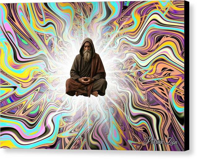 The Elder - Spiritual Fractal Meditation Wall Art - Canvas Print