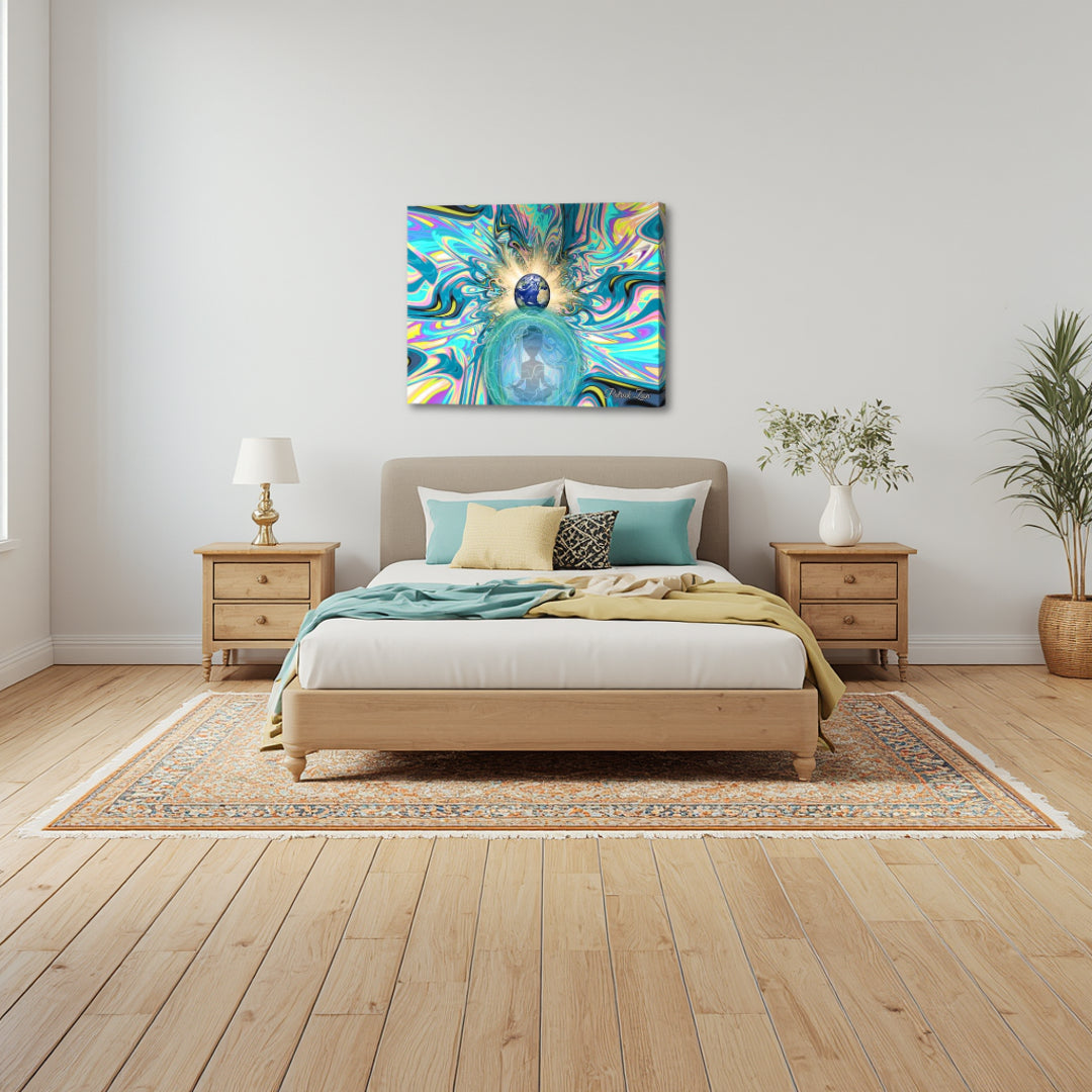 The Gods Among Us - Interdimensional Spiritual Fractal Wall Art
