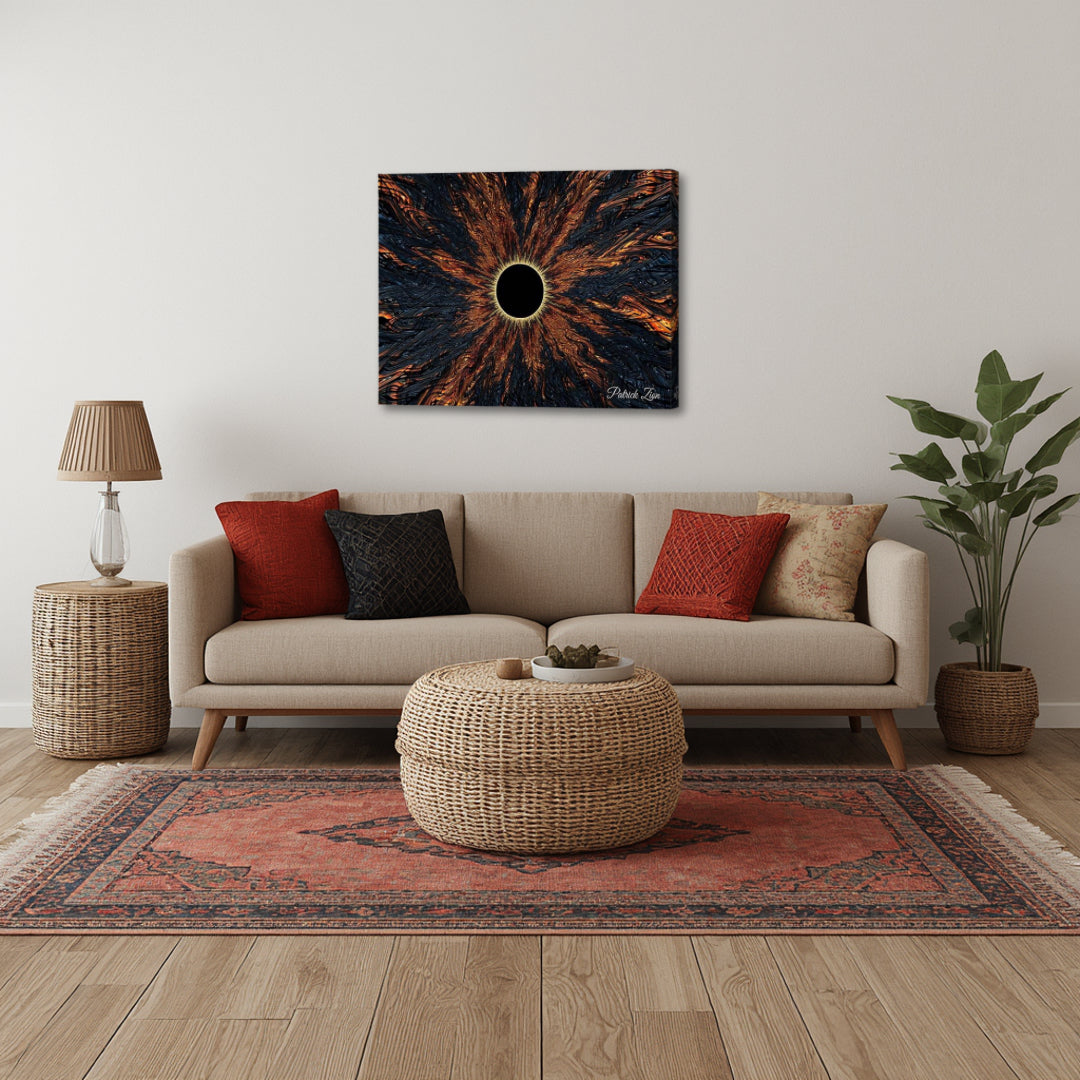 The Nigredo - Dark Alchemy Fractal Abstract Wall Art - Canvas The Nigredo - Dark Alchemy Fractal Abstract Wall Art - Canvas