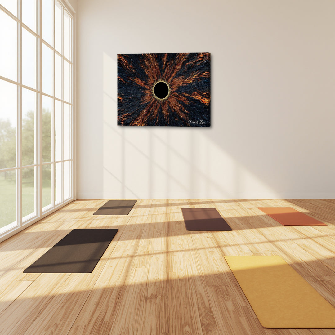 The Nigredo - Dark Alchemy Fractal Abstract Wall Art - Canvas